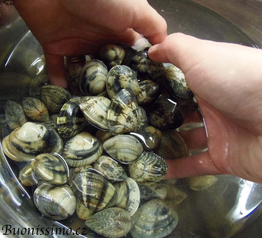 Jak pročistit mušle (vongole)